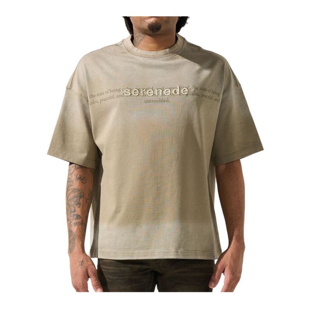 Serenede Crew Neck T-Shirt Skyletter Mens Camouflage SKYFOG